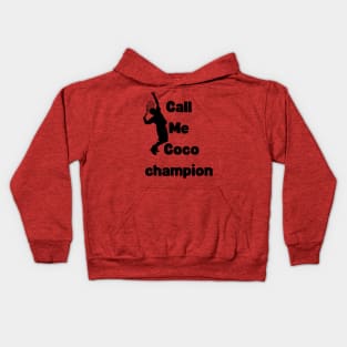 call me coco champion Kids Hoodie